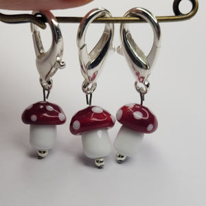 Set of Mushroom Stitch Markers. *LIMITED AVAILABLE *