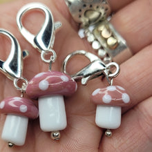 Load image into Gallery viewer, Set of Mushroom Stitch Markers. *LIMITED AVAILABLE *
